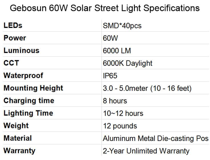 Best-Solar-Street-Lights-Gebosun-60W-Solar-Street-Light-Specifications