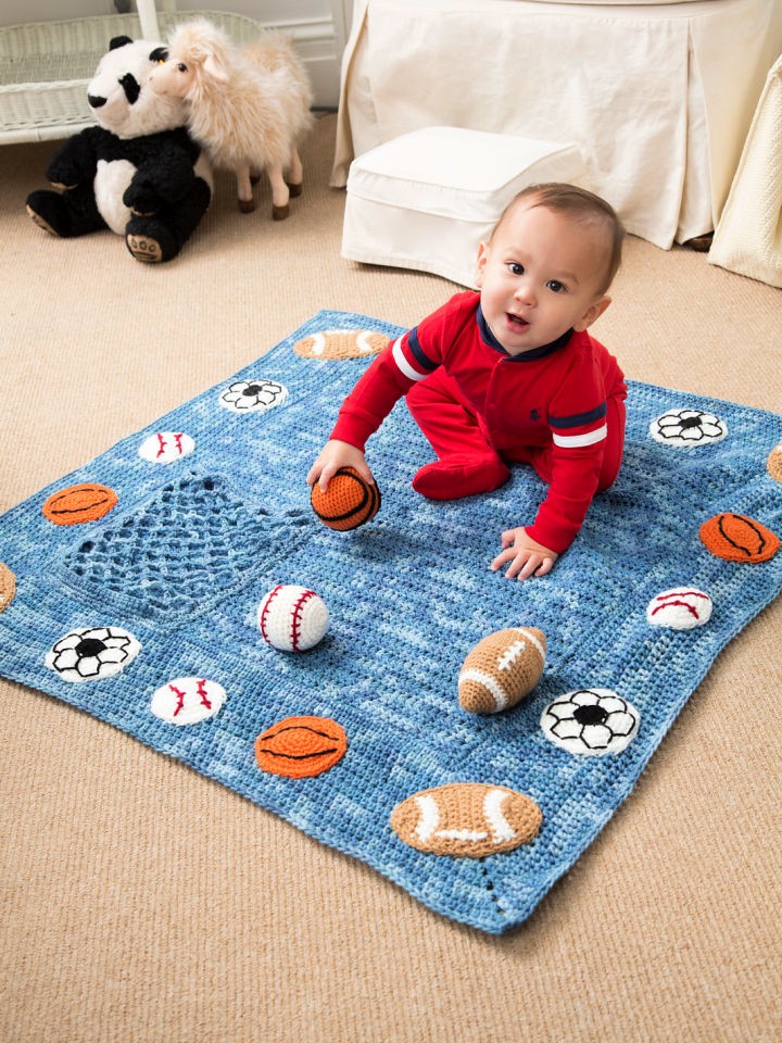 37 Easy Crochet Baby Blankets for Boys - Solar Living Savvy