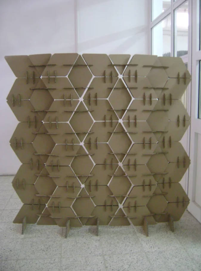 DIY Geometric Cardboard Divider That Pops