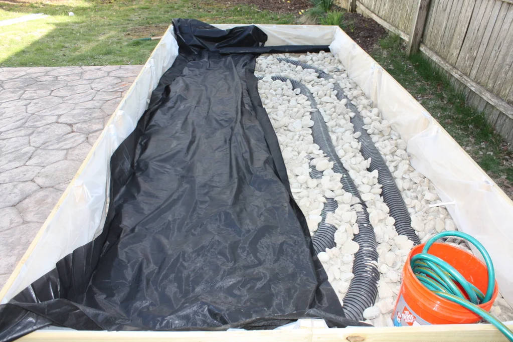 Add the Drain & Water-Permeable Barrier