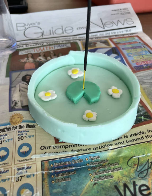 DIY Air Dry Clay Incense Holder