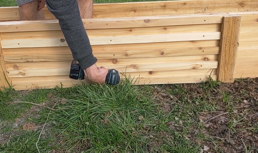 Installing Horizontal Slats (Long Sides)