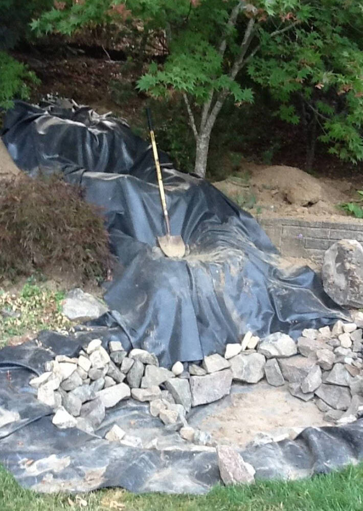 Lining and Rock Placement