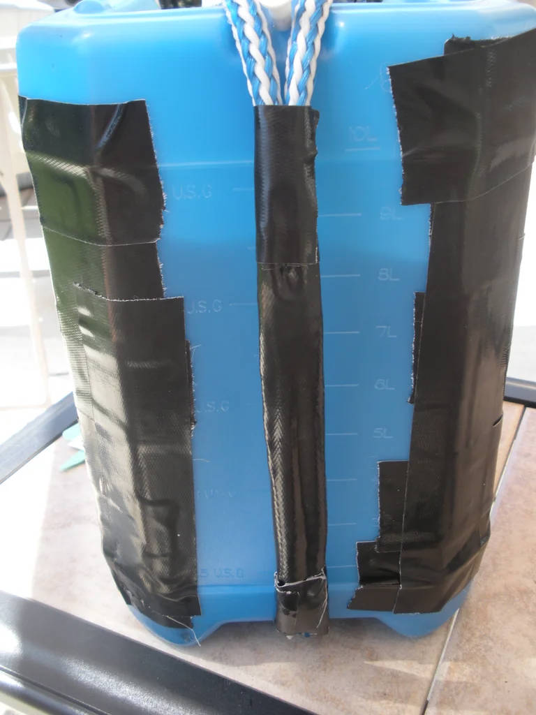 Taping Up Your Jug for Solar Heating