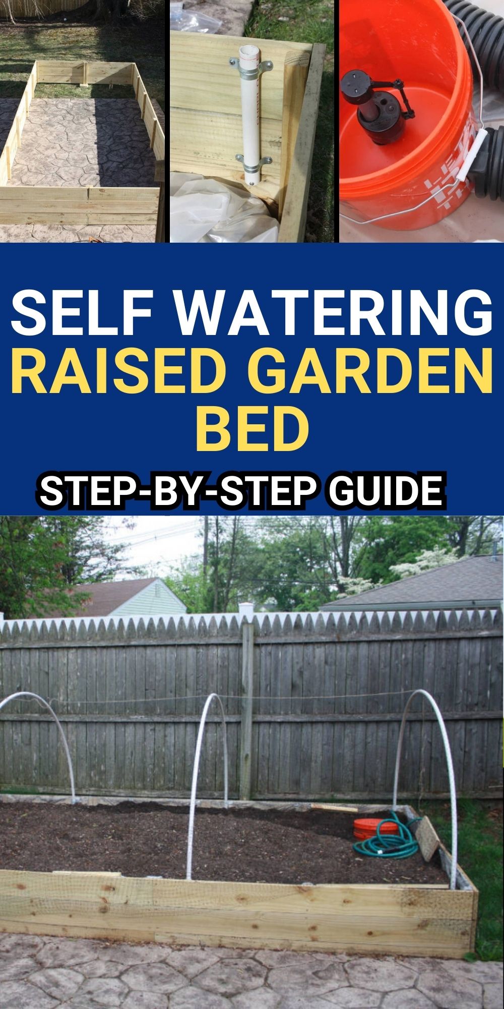 diy Self Watering raised garden bed
