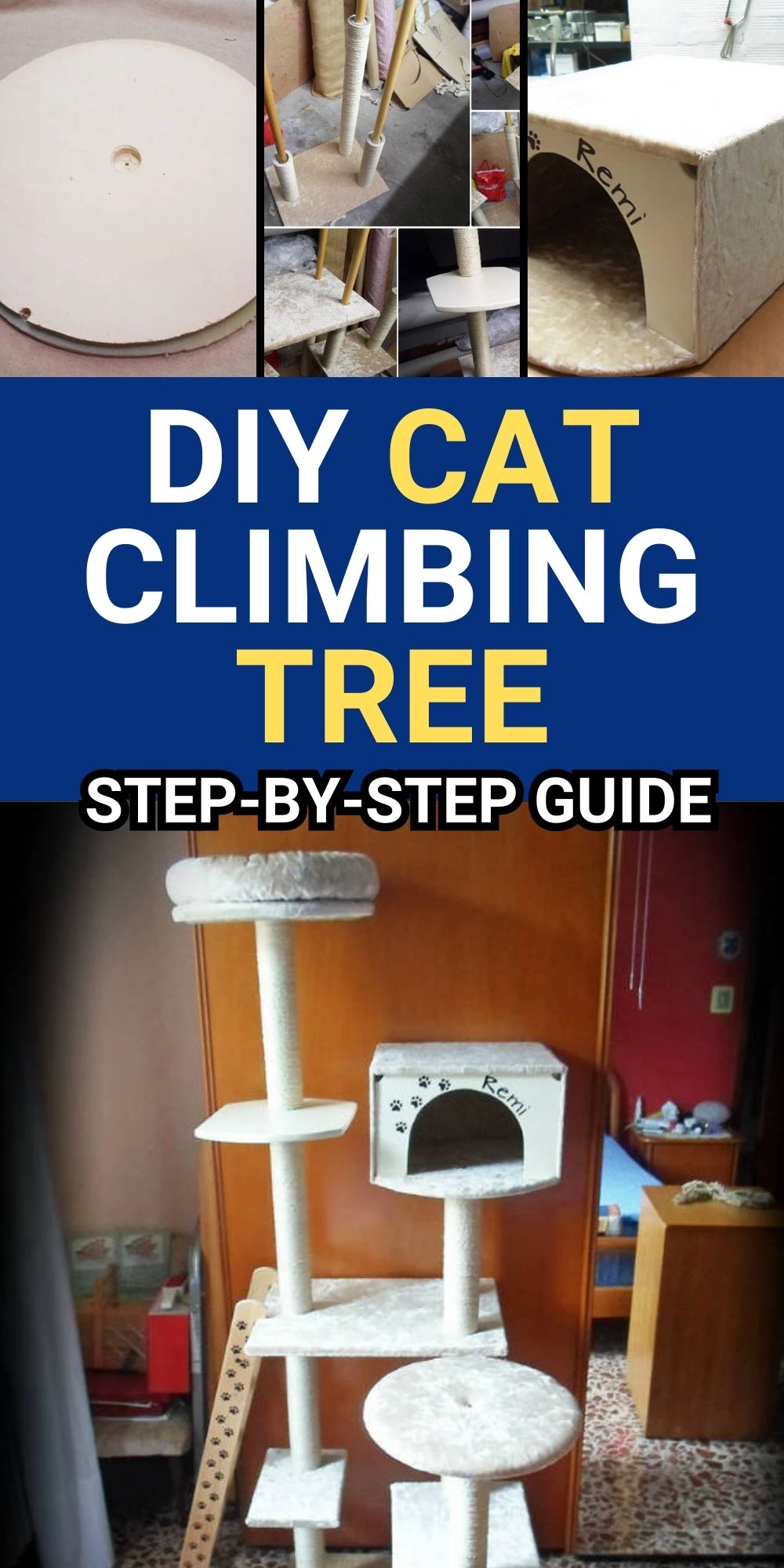 diy cat climbing tree