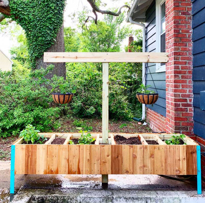diy raised garden bed cheap easy