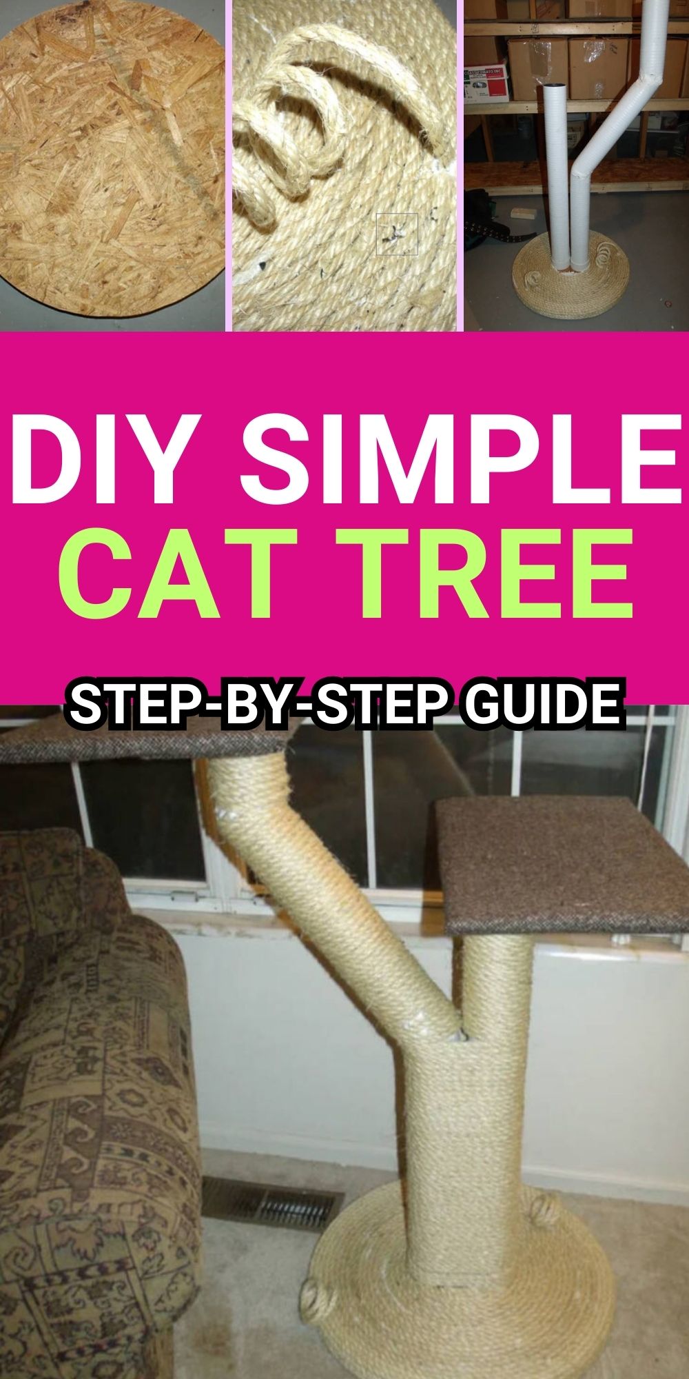 diy simple cat tree
