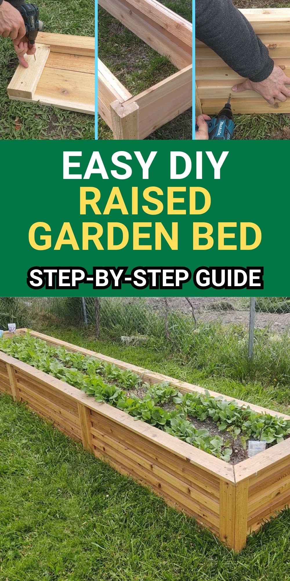 easy diy raised garden bed